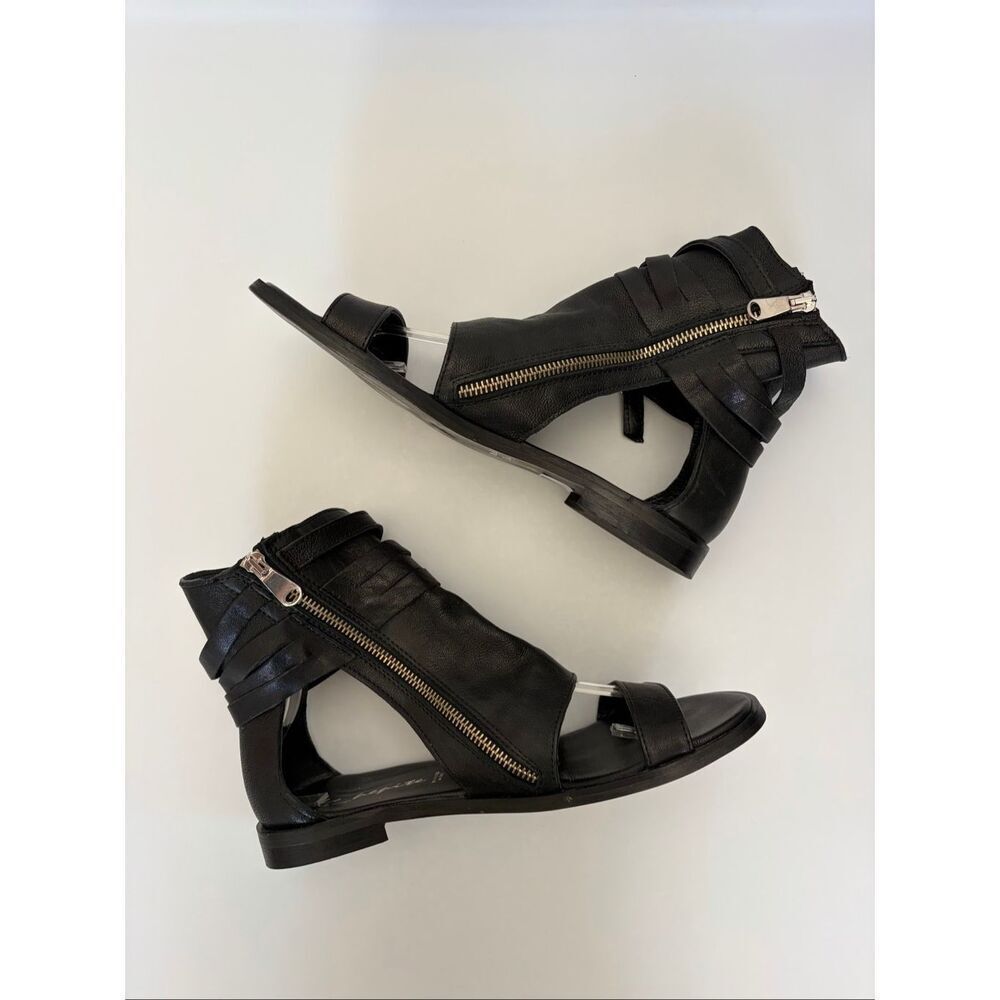 Le Pepite Soft Leather Ankle Sandals in Black – Size 40 (US 9) - Picture 9 of 12